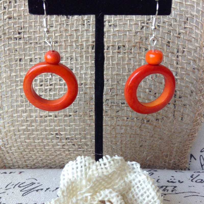 Tagua Dangle & Drop Earrings