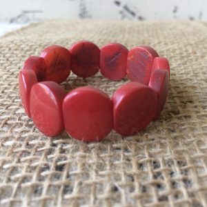 RED BEADED BRACELET FOR LITTLE GIRLS