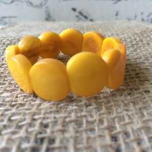 YELLOW BEADED BRACELET FOR LITTLE GIRLS