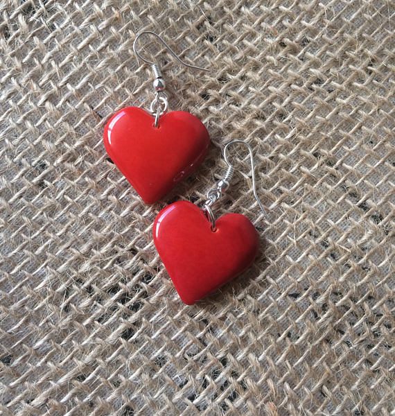 RED HEART EARRINGS