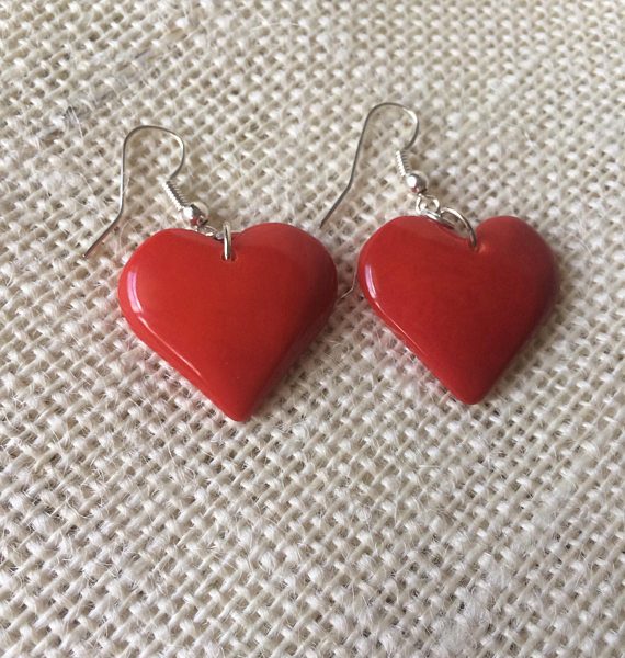 RED HEART EARRINGS