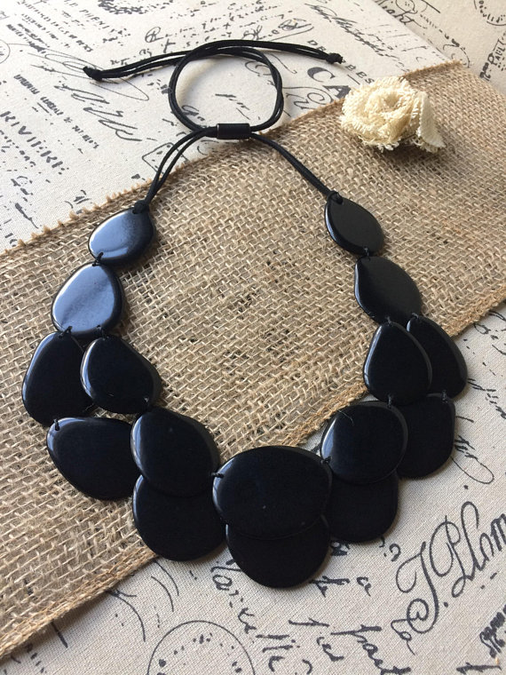 Laundry B Zadig Statement Necklace Black