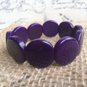 Purple tagua nut bracelet