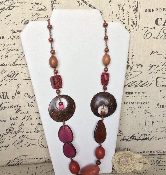 Tagua and Coconut Shell Necklace