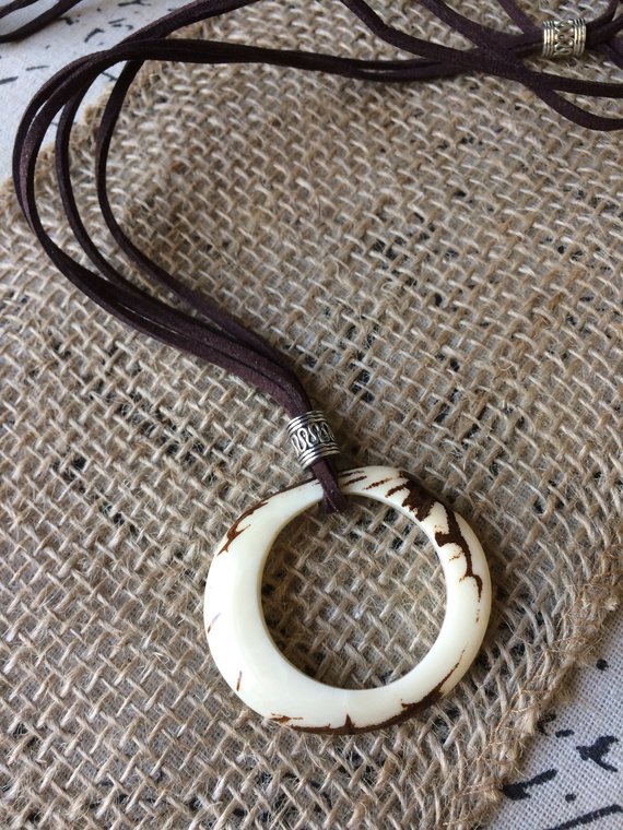 Ivory Tagua Pendant necklace