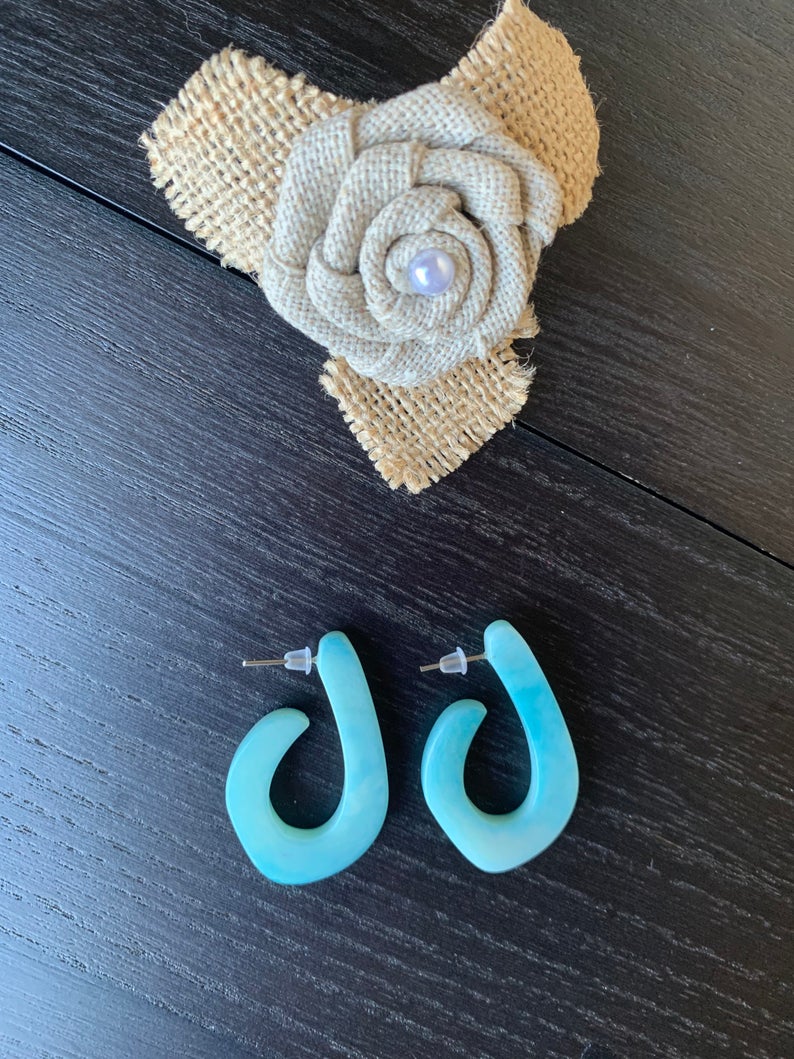 Aqua Blue Gold Earrings/aqua Blue Stone Jewellery/ Wedding Jewellery / Blue  Jewellery 710 - Etsy