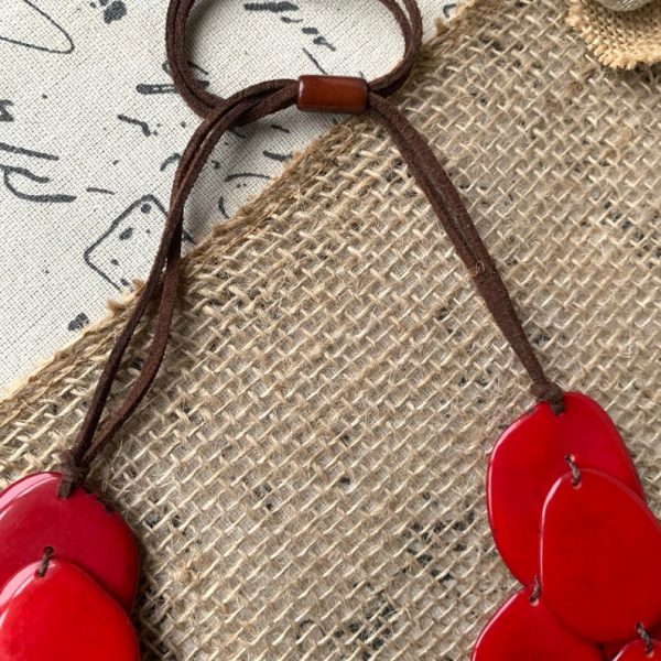 red-triple-layer-tagua-nut-necklace